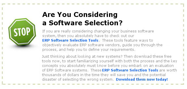 ERP Software Selection